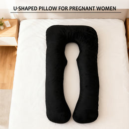 Small U-Shaped Maternity Pillow - Black
