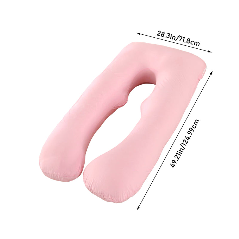 Small U-Shaped Maternity Pillow - Pink