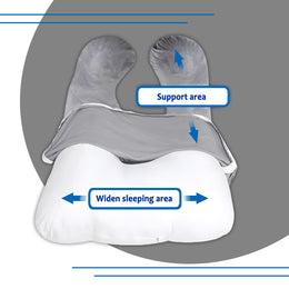 Small U-Shaped Maternity Pillow - Grey