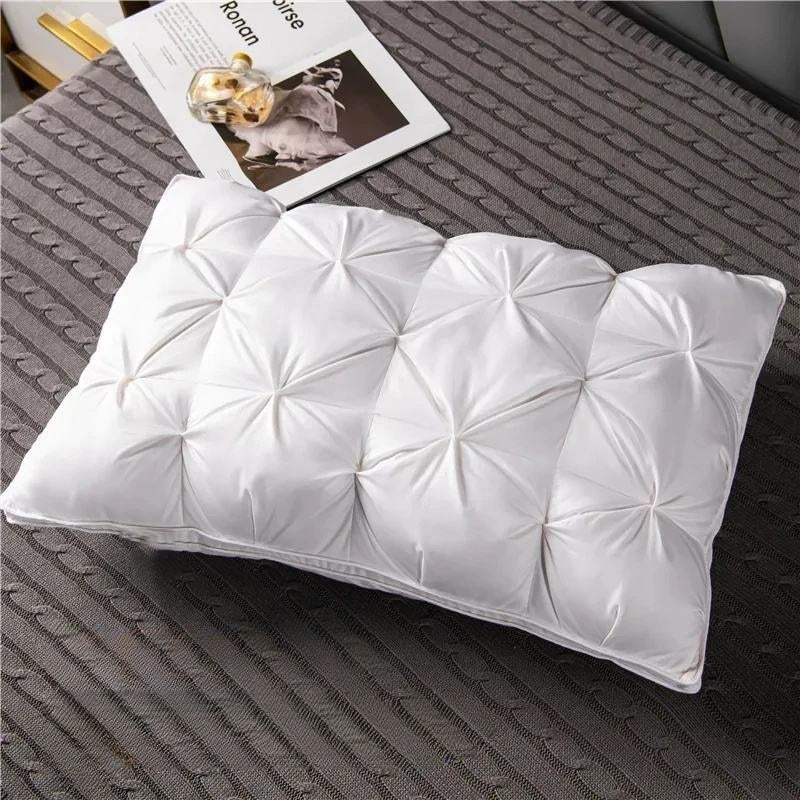 White Twisted Flower Pillow