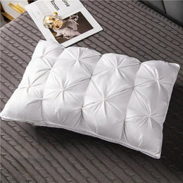 White Twisted Flower Pillow