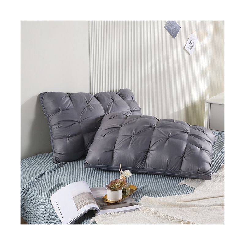 Grey Twisted Flower Pillow