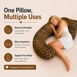 J Pillow - Leopard Print