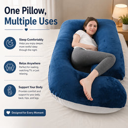 J Pillow - Blue & Grey