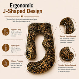 J Pillow - Leopard Print