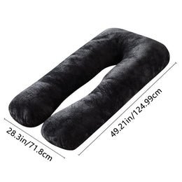 Small U-Shaped Maternity Pillow - Black
