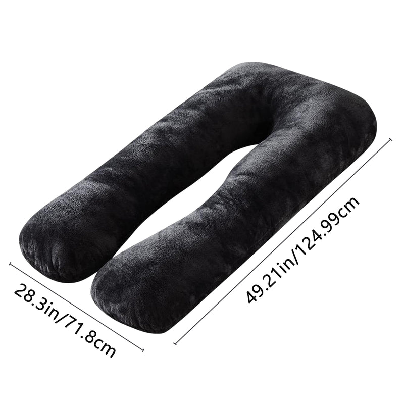 Small U-Shaped Maternity Pillow - Black